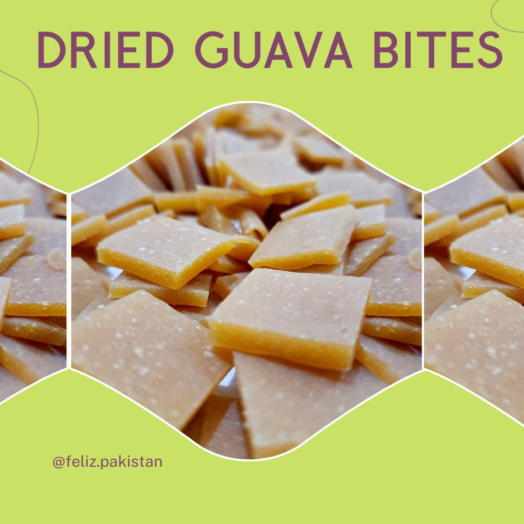 DRIED GUAVA BITES - 100 GRAMS